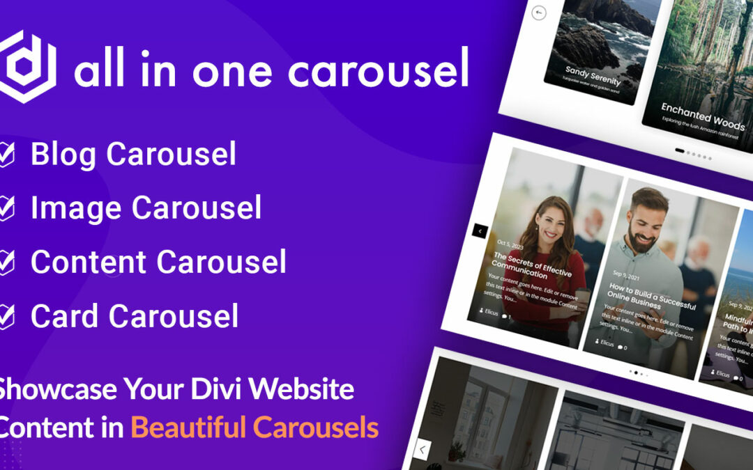 All in One Carousel for Divi: Multipurpose Carousel Solution